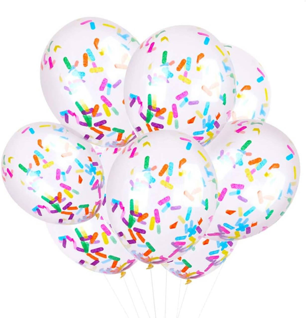 Party Balloon Birthday Balloons Sprinkles Confetti Balloon Pack - Ice Cream Sprinkle Balloons